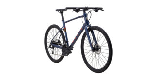 2022 Marin Fairfax 3 front view Gloss Dark Blue/Roarange.