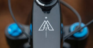 Marin Alpine Trail Carbon 2 logo detail.