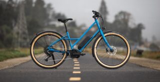 Marin Larkspur E profile on a bike path, Mill Valley, CA.