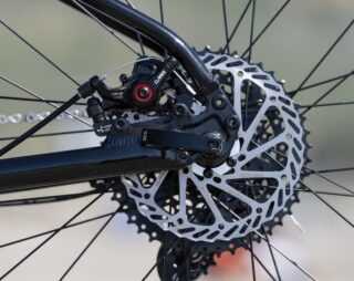 Marin Stinson disc brake detail.