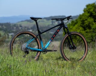 Detail image of the seatstays and chainstay of the  Marin Bobcat Trail 3.