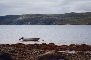 boat by lake