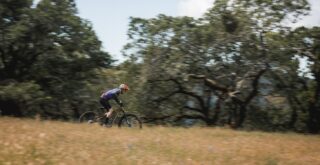 Rift Zone EL XR rider on trail, Santa Rosa, CA.