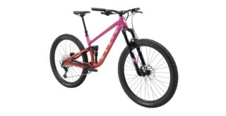 Marin Rift Zone 1 front 3/4, pink/orange.